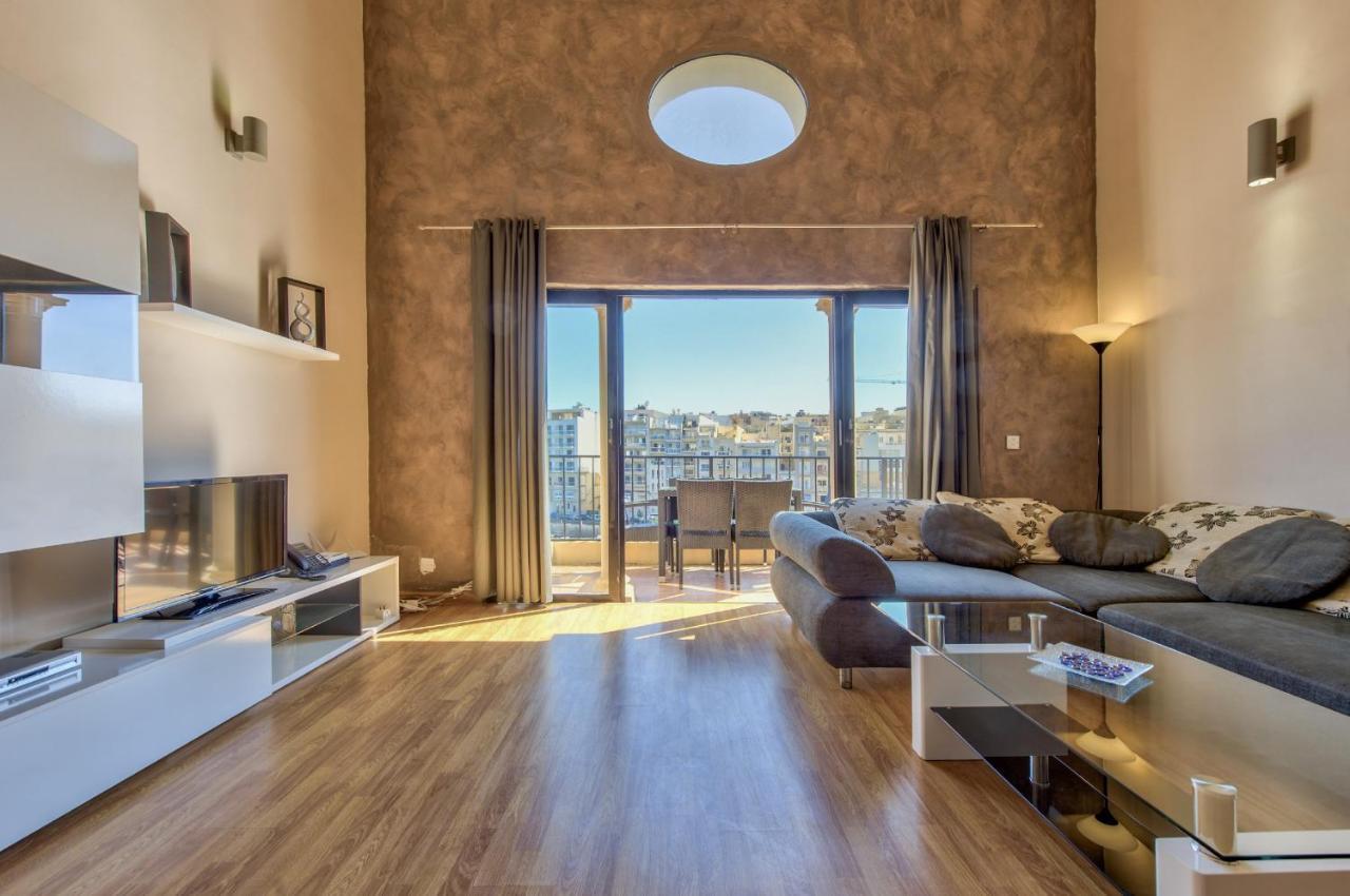 Spinola Court - Stunning Seaview Apartment & Penthouse On Spinola Bay By Shortletsmalta San Ġiljan Buitenkant foto