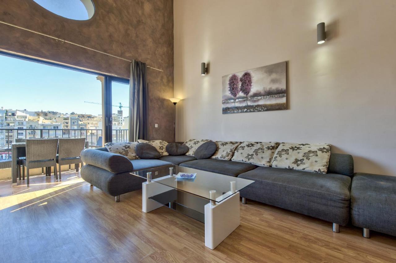 Spinola Court - Stunning Seaview Apartment & Penthouse On Spinola Bay By Shortletsmalta San Ġiljan Buitenkant foto