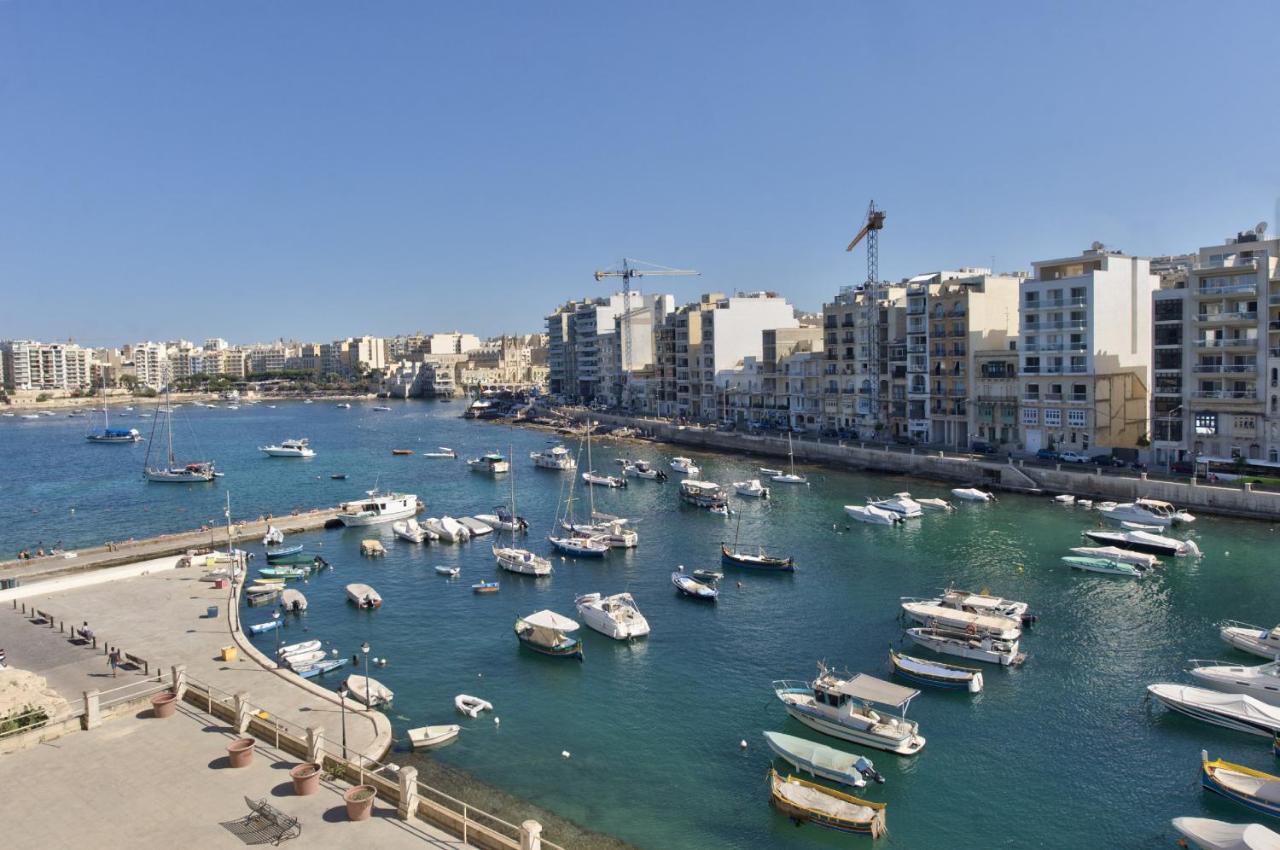 Spinola Court - Stunning Seaview Apartment & Penthouse On Spinola Bay By Shortletsmalta San Ġiljan Buitenkant foto
