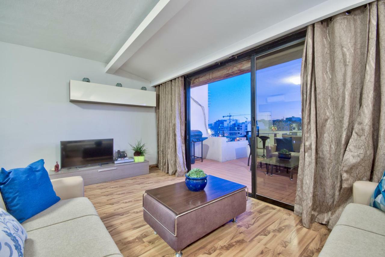 Spinola Court - Stunning Seaview Apartment & Penthouse On Spinola Bay By Shortletsmalta San Ġiljan Buitenkant foto